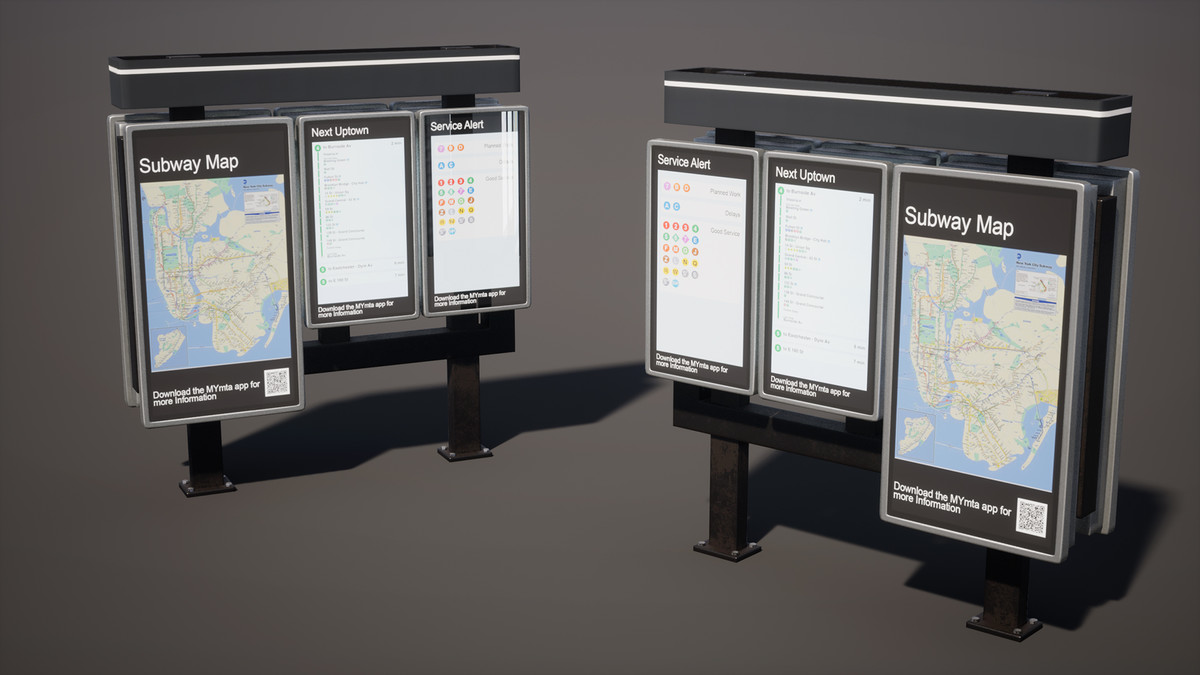 Subway Realm - Game-Ready NYC Metro Station