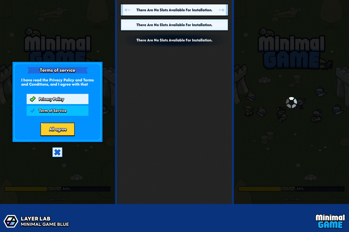 GUI Pro - Minimal Game Blue