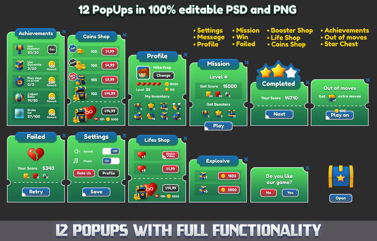 MK Match-2 Kit • City Blast Game Template