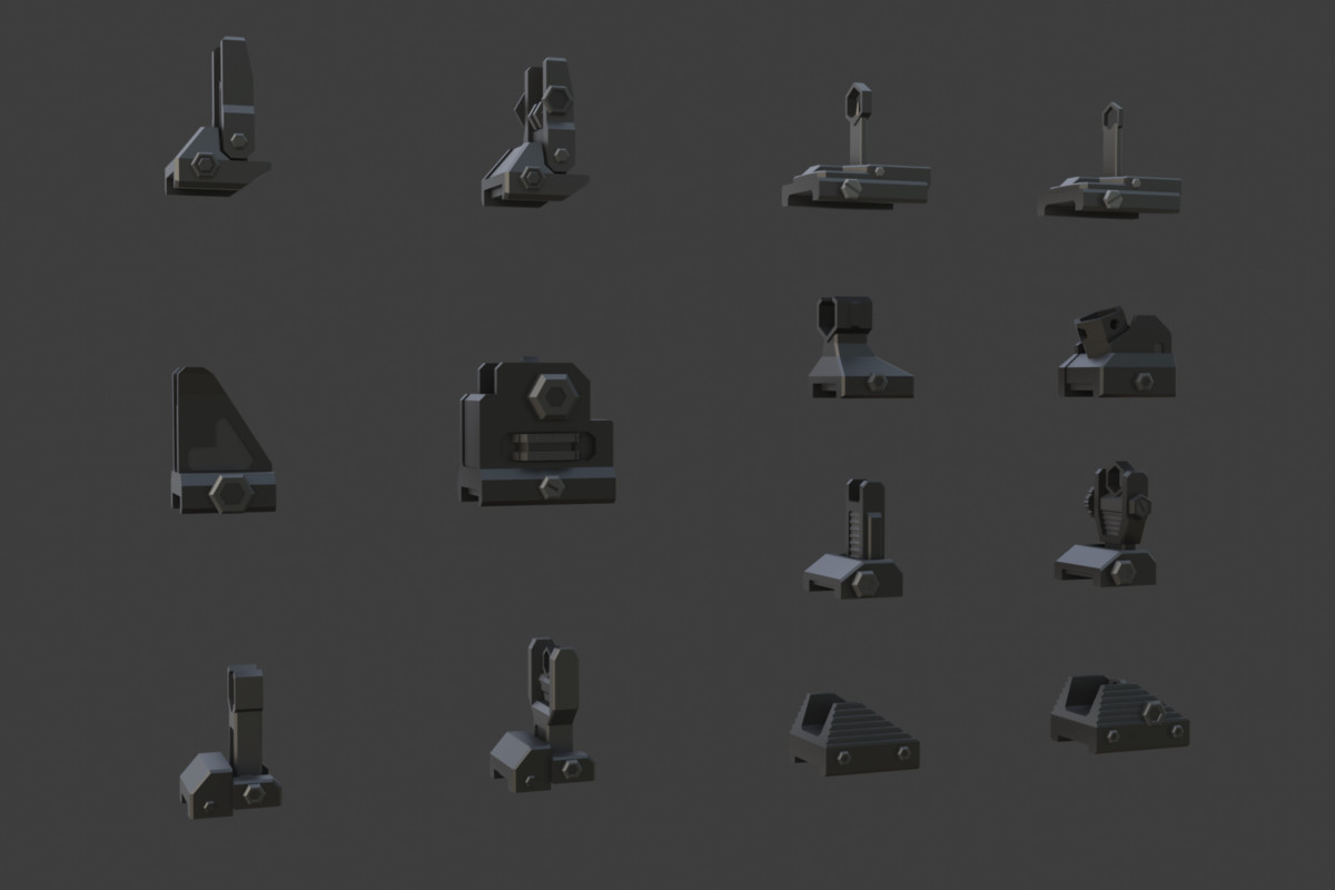 Low Poly Weapon Bundle Pack 3