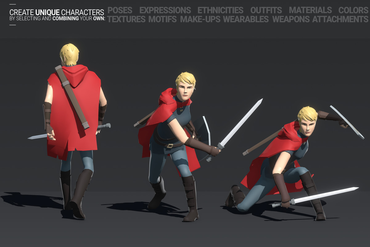 Polyquest Heroes: Warrior I Huntress