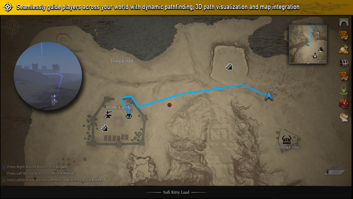 Master Map|Navigation System - MapRenderer,MiniMap,WorldMap,GPS