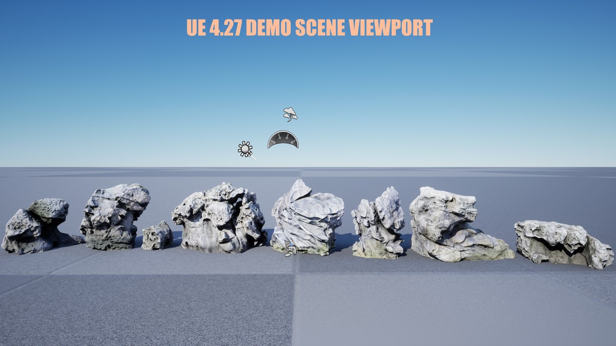 Mushroom shore rocks volume one Photogrammetry PBR 4K