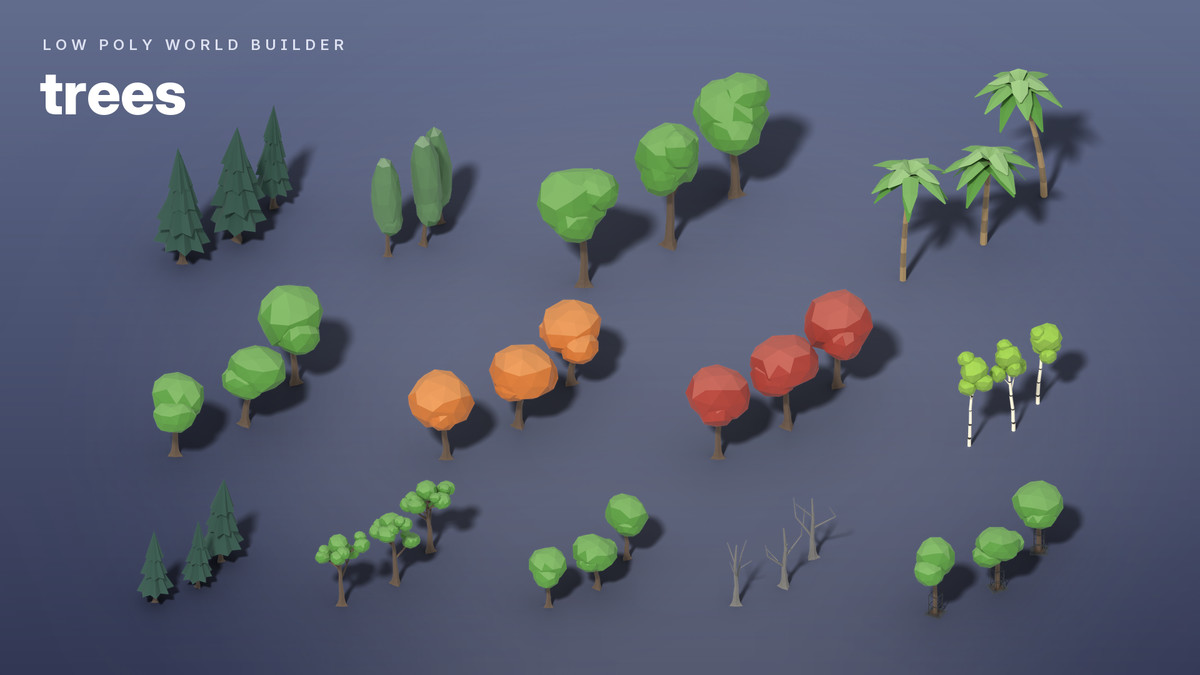 Low Poly World Builder – Cities, Suburbs & Nature