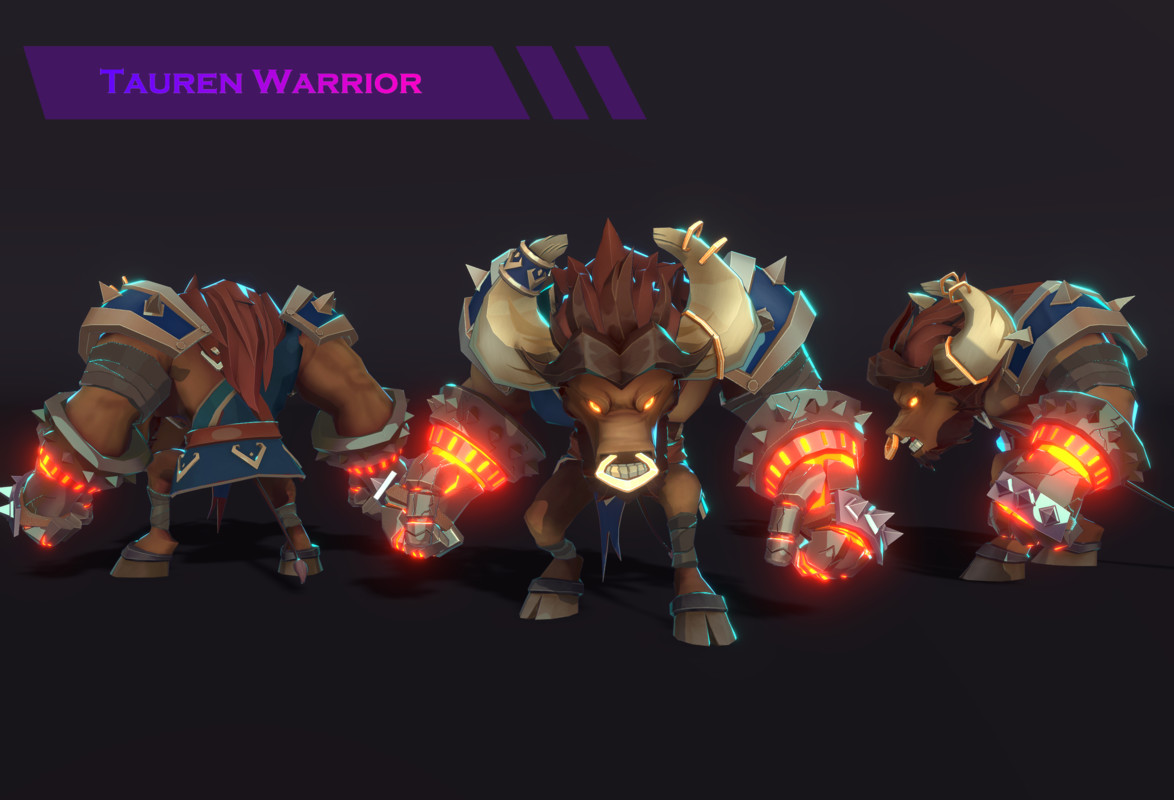 Tauren Warrior and Stone Guardian