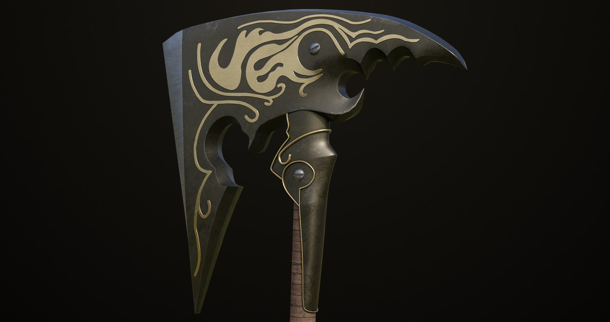 Battle Axe 13 URP HDRP Textures