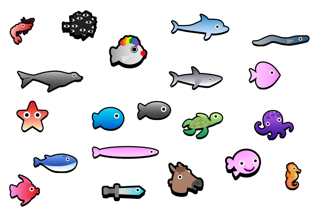 2D Ocean Fish Pack - Vector