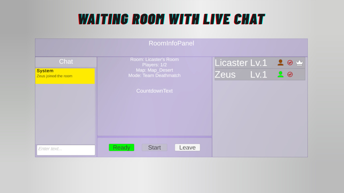 Easy Multiplayer Lobby