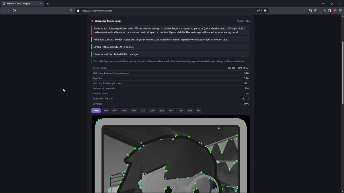 WebAR Image Tracker for Unity