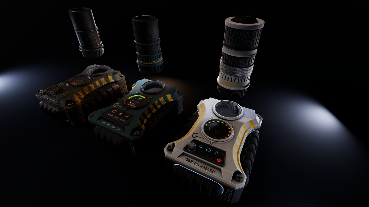 Modern upgradeable Geiger Counter Pack (PBR)