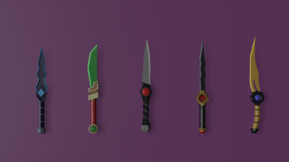 70 Unique Low Poly Fantasy Weapons Pack