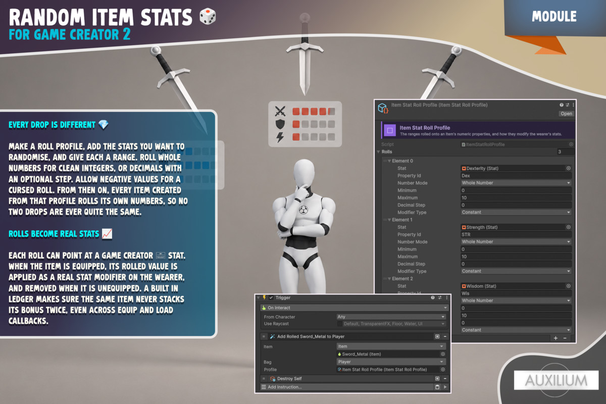 Random Item Stats for Game Creator 2