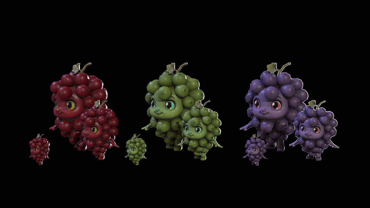 Chibi Fruit Grape Two