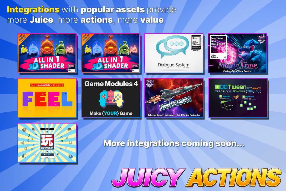 Juicy Actions - Action Based Game Feel & Logic