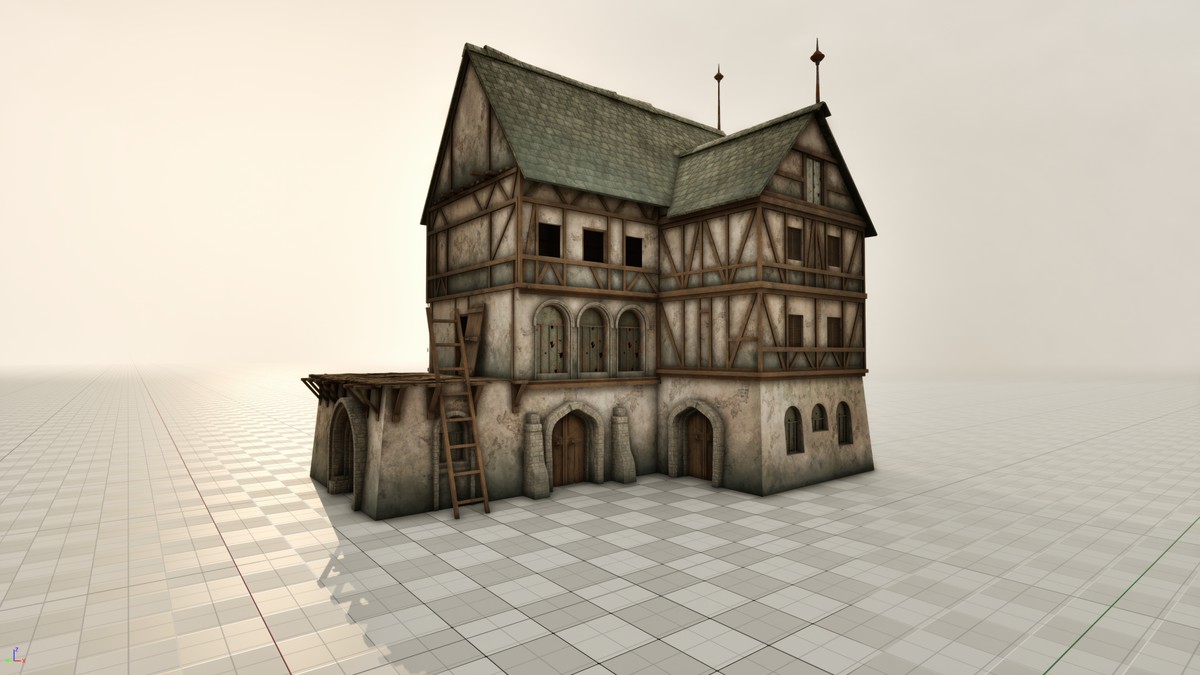 Medieval 3D Buildings Set