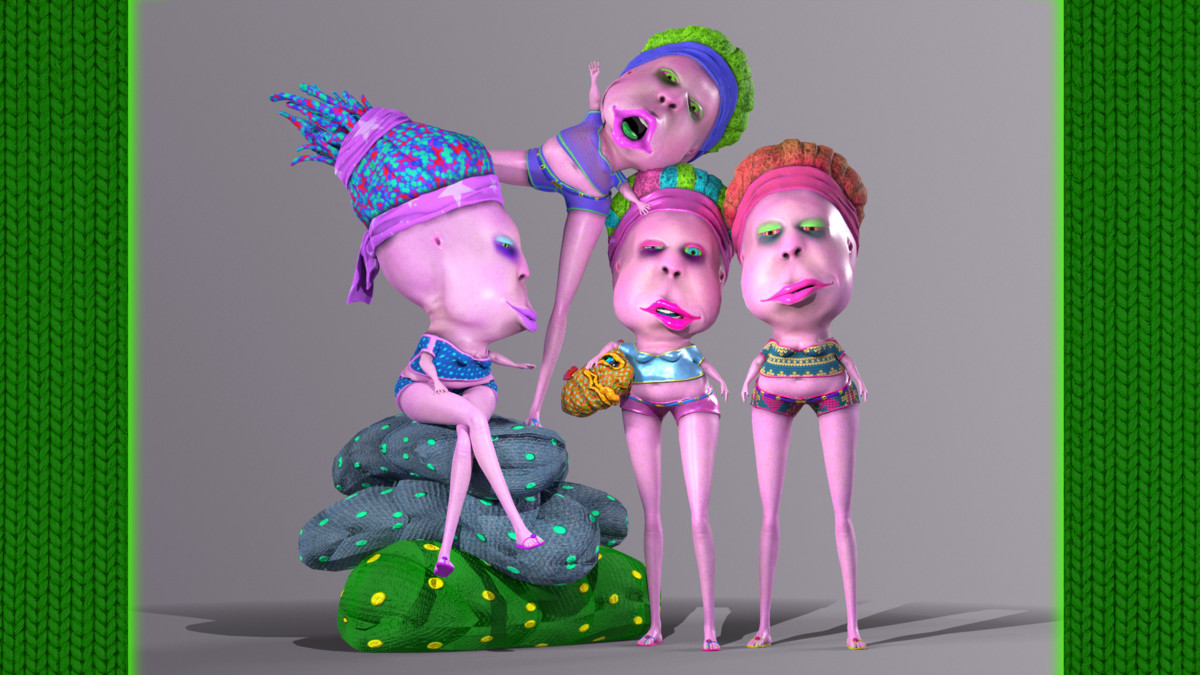 Funky Cartoon People Pack