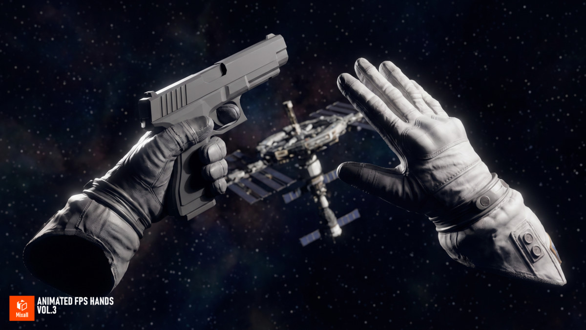 Animated FPS Hands Vol.3