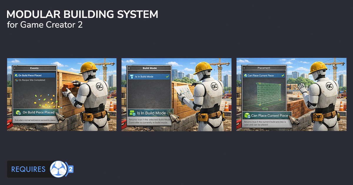 Modular Building System for Game Creator 2