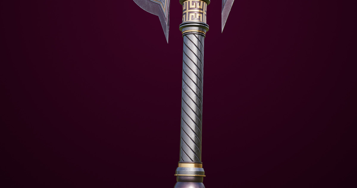 Battle Axe 02 URP HDRP Textures