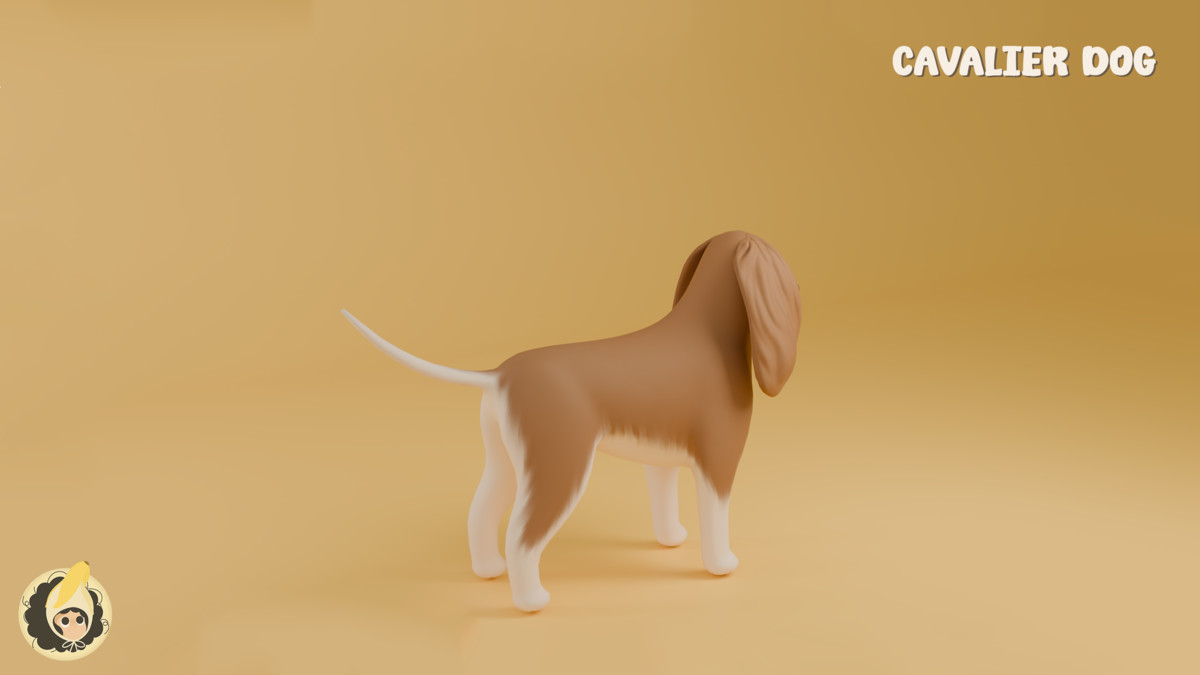 Animated Cavalier Dog