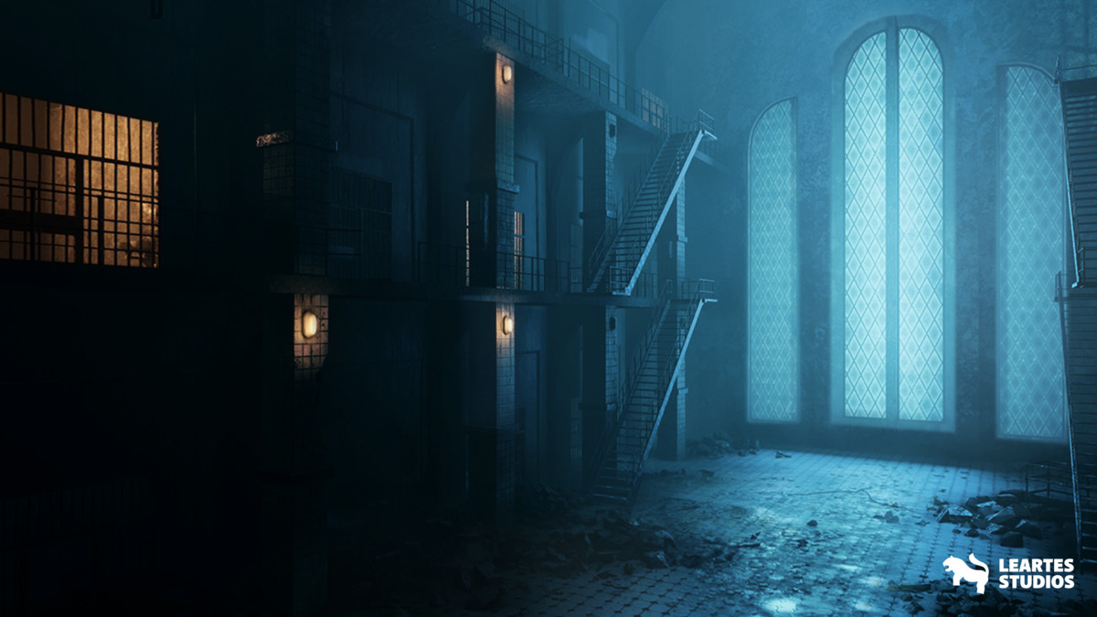 Haunted Prison Environment ( Exterior + Interior , Modular)