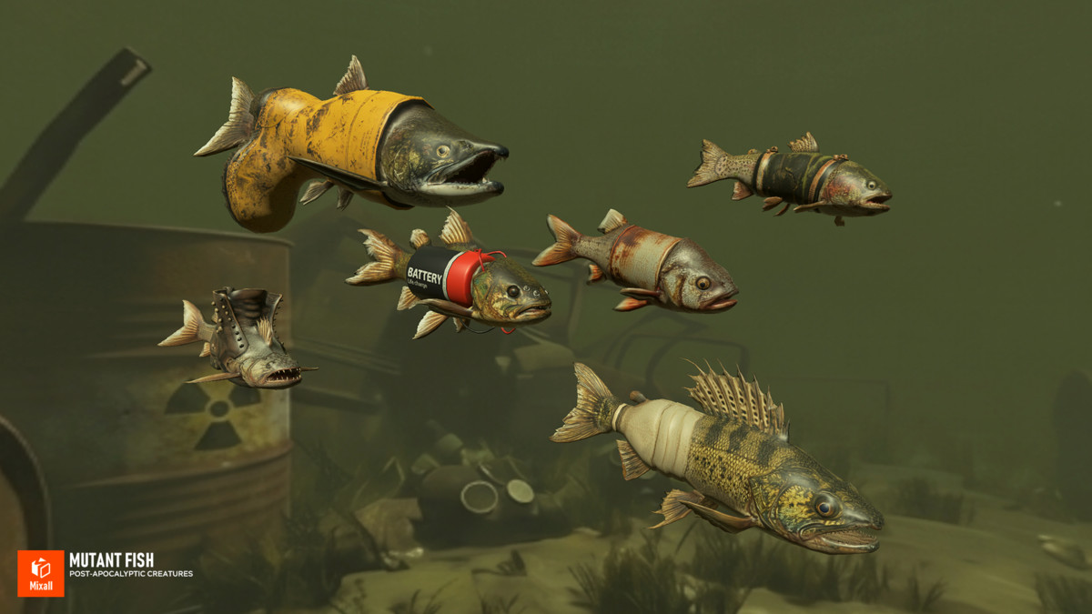 Mutant Fish - Post‑Apocalyptic Creatures