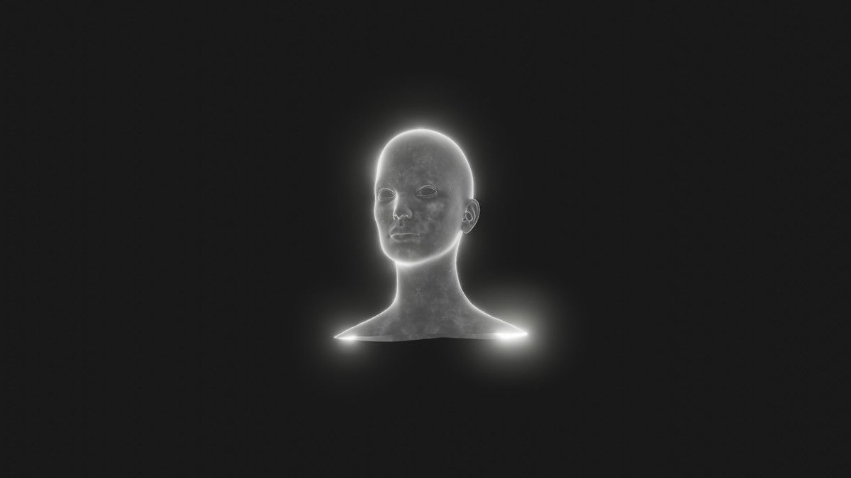 Ghostly Male Female Heads 3D Model Pack - Animated, Blend Shapes