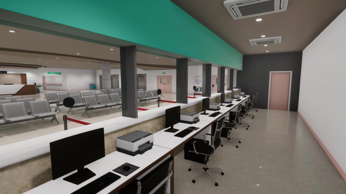 Hospital Reception & Corridor