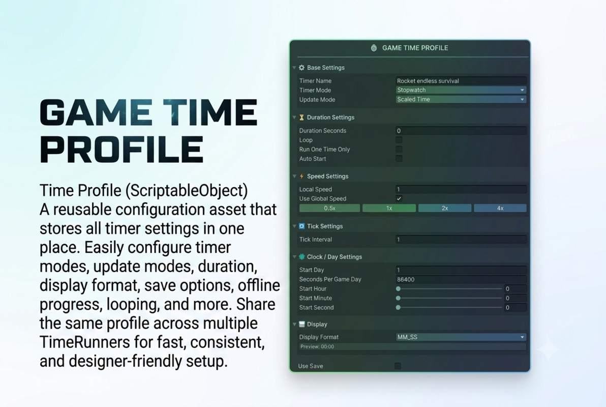 Ultimate Time Management System: Timers, Save & Offline Progress
