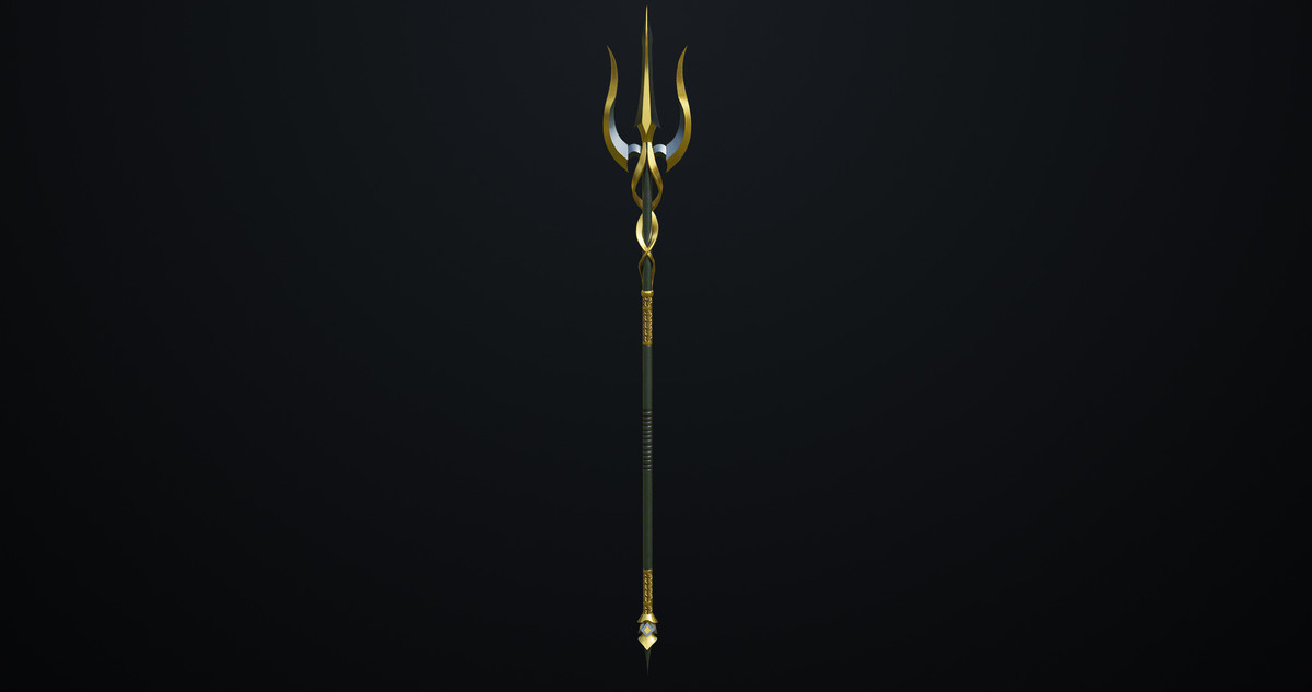 Fantasy Trident 02 URP HDRP Textures