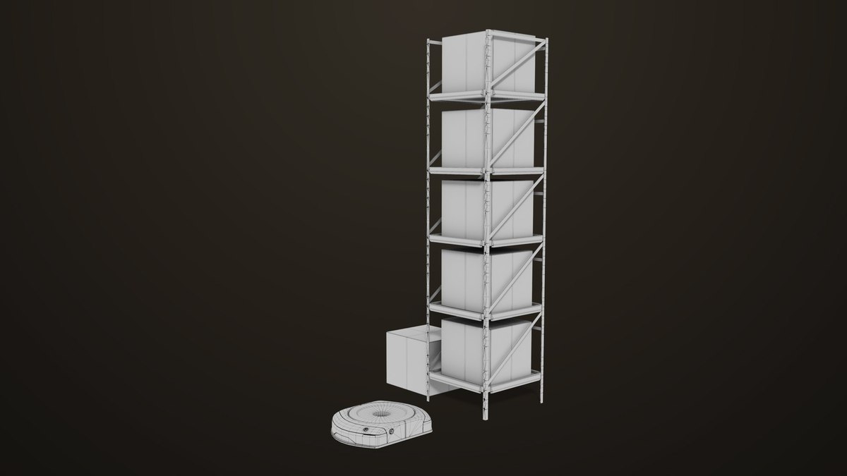 Warehouse Robot Generic Bule URP HDRP Textures