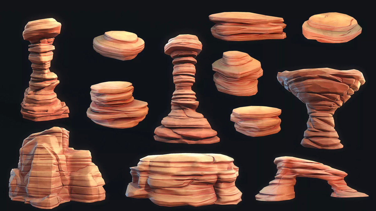 Stylized Desert Rock