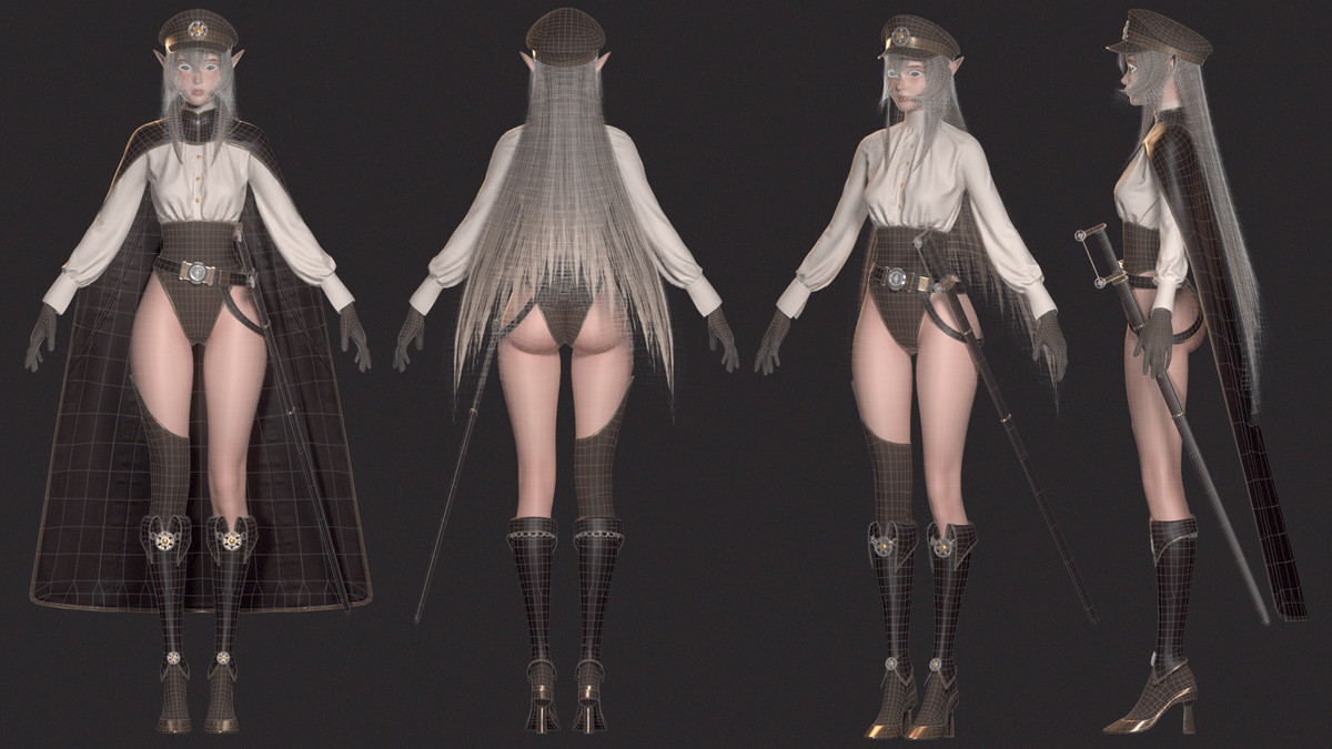 Lyanna - Steampunk Commander Elf Girl