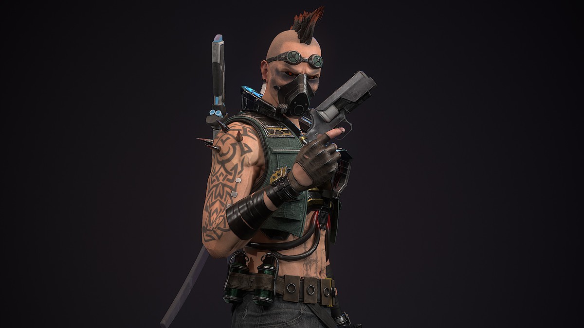Sci-Fi Punk Warrior