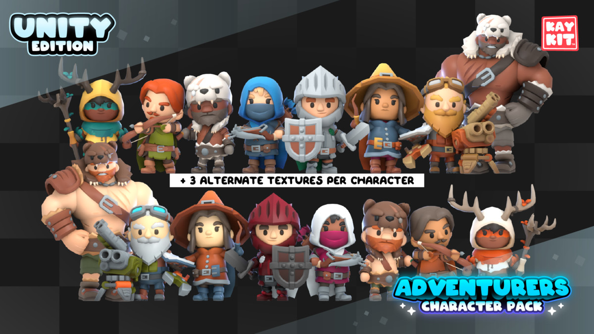 KayKit - Adventurers Character Pack (for Unity)