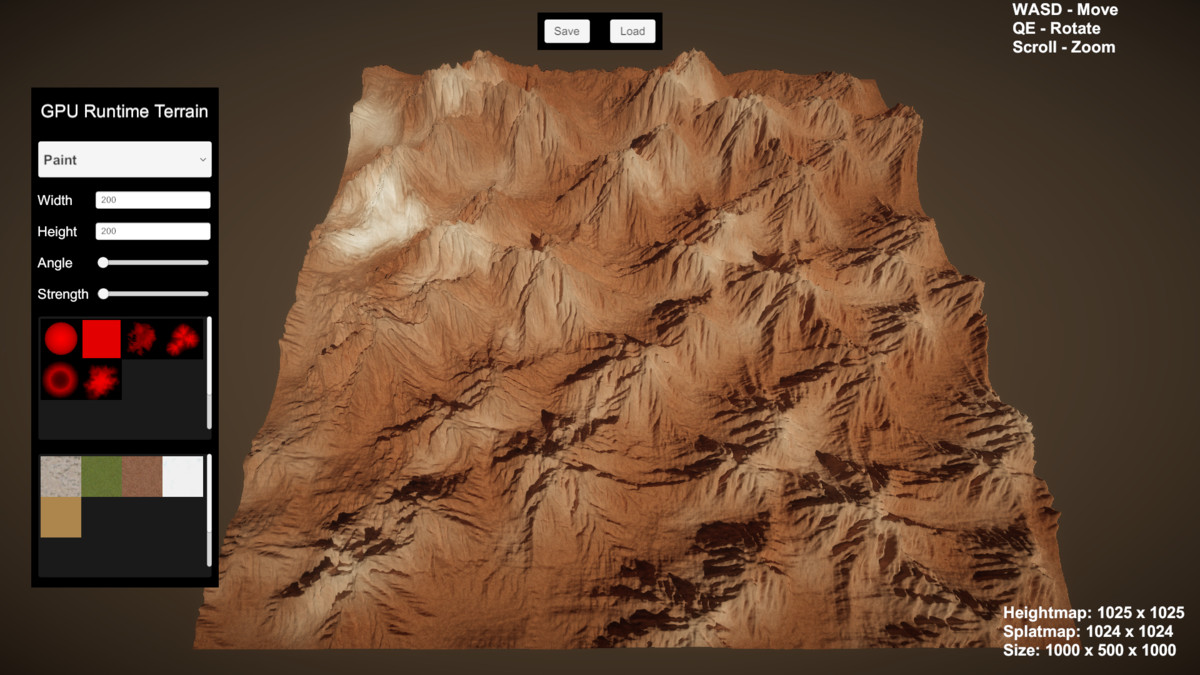 GPU Runtime Terrain Editor