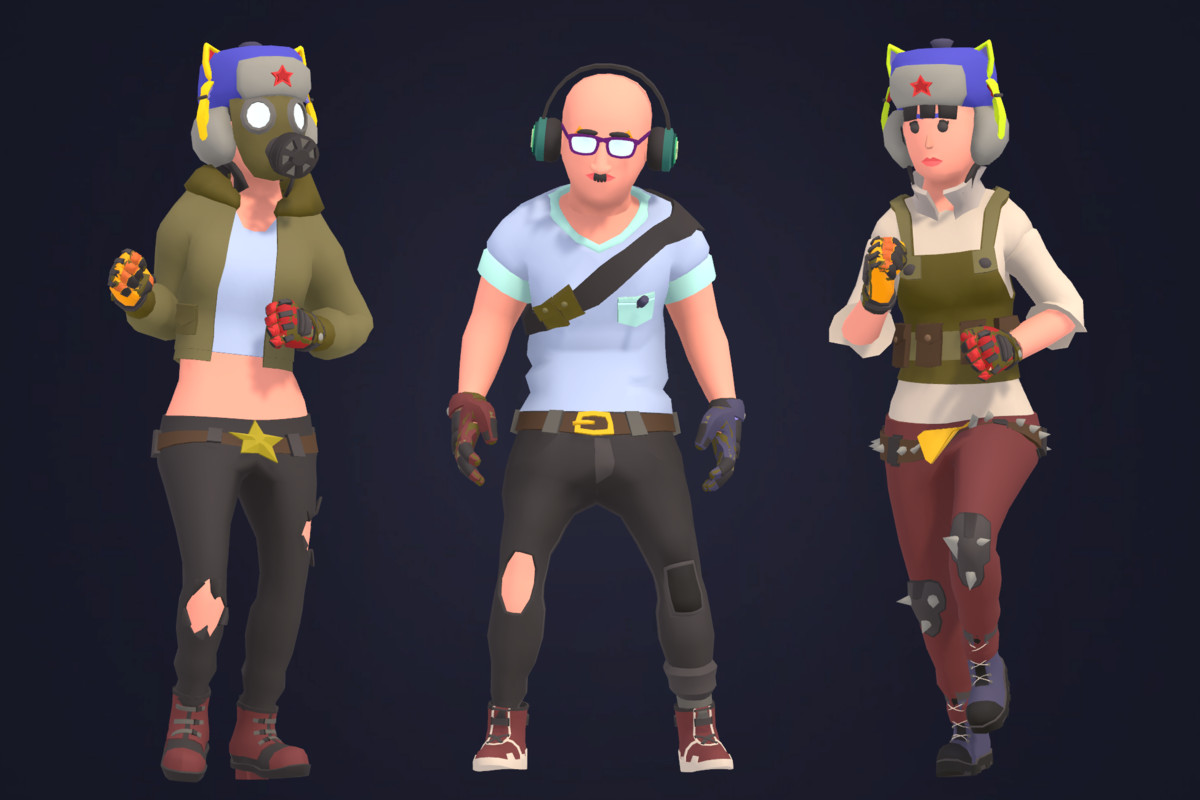 Customizable 3D Battle Royale Characters Vol 4
