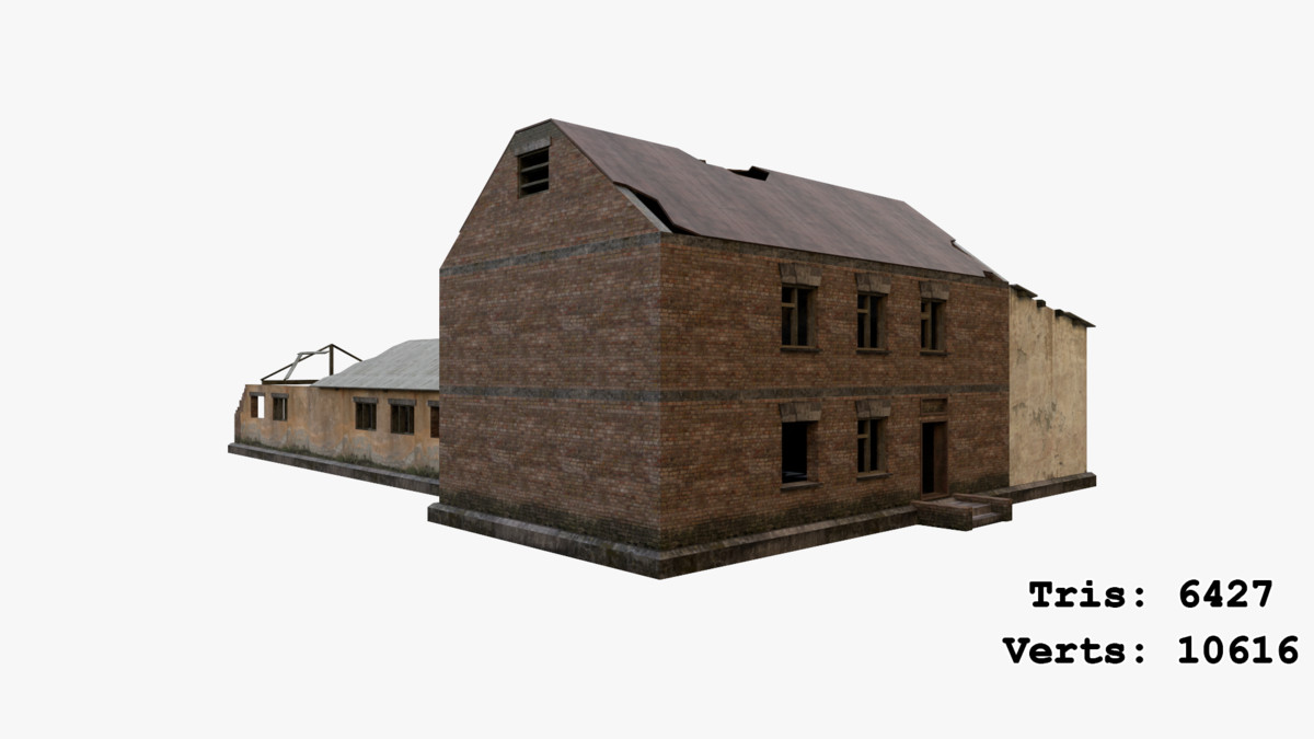 Abandoned Apocalyptic Buildings Mega Pack