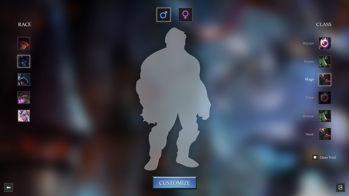 RPG & MMO One - PC and Mobile UI