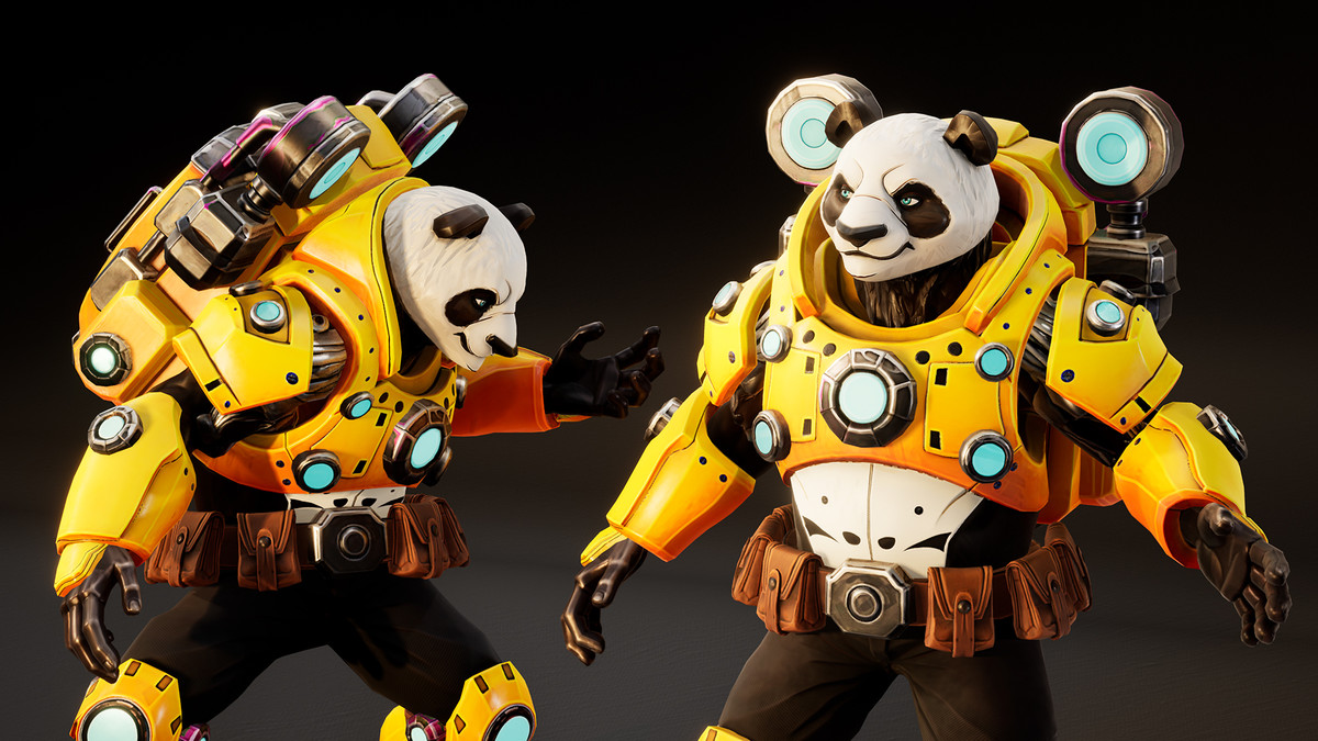 Mecha Panda – Stylized Sci-Fi Panda Character