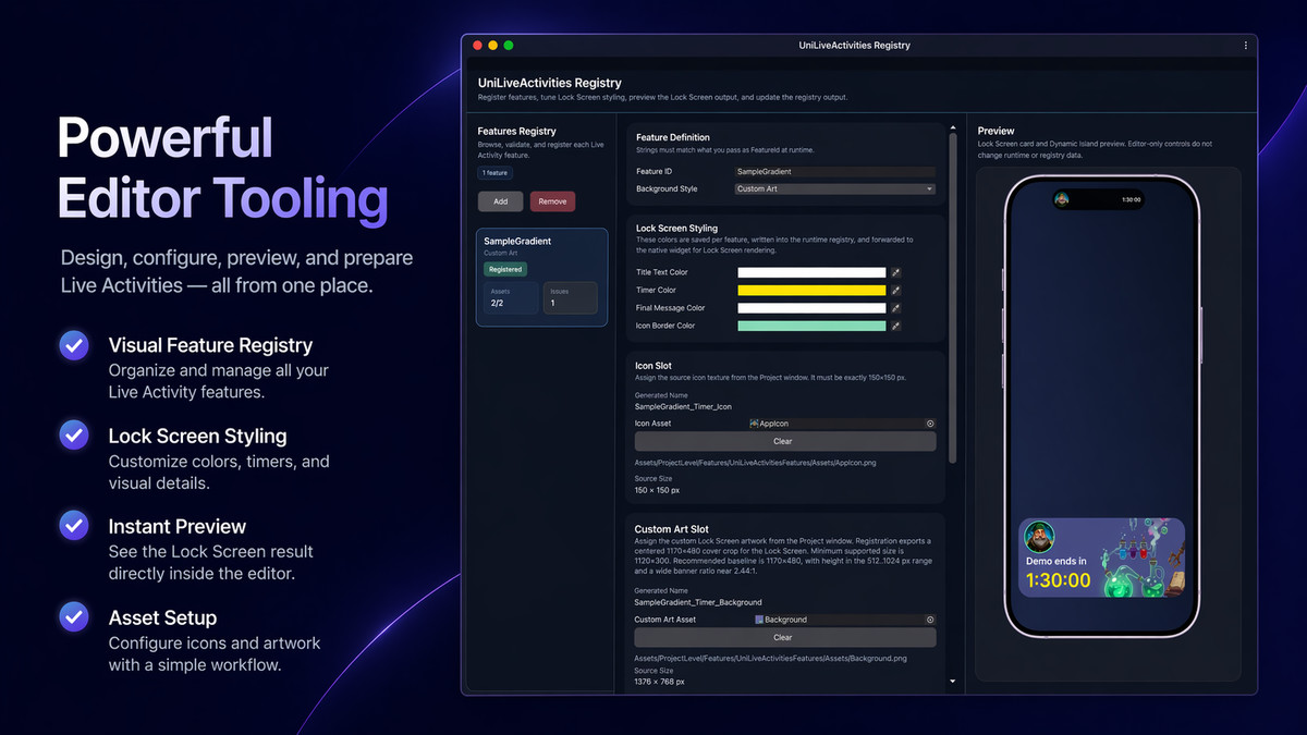 UniLiveActivities - iOS Live Activities