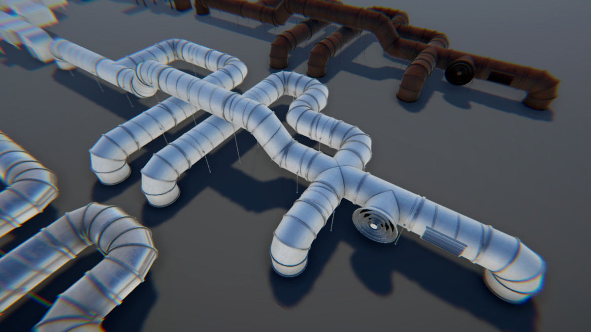 Modular Industrial Air Duct System