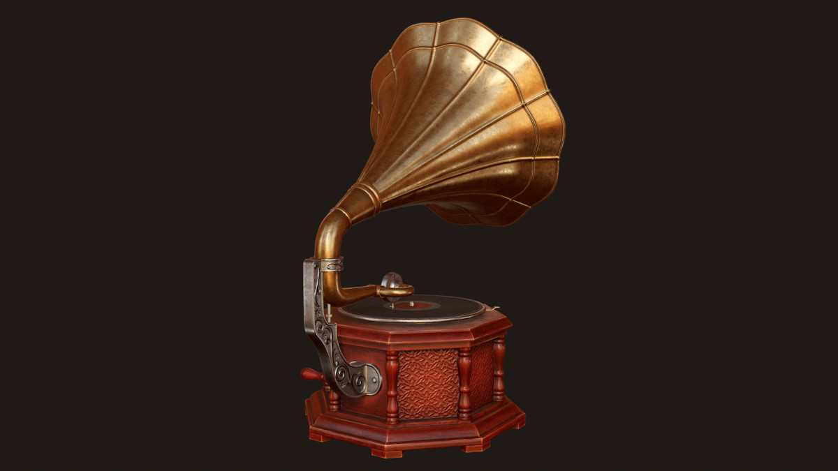 Vintage Gramophone (Animated)