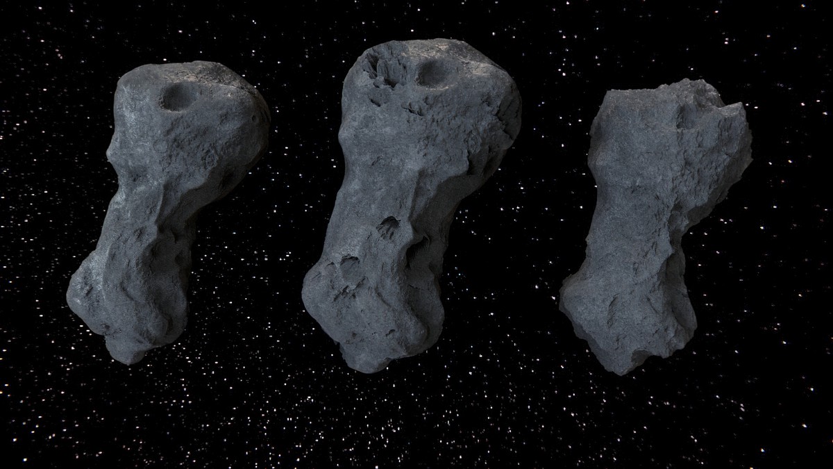 Detailed Asteroids Set: 3 high-poly Assets