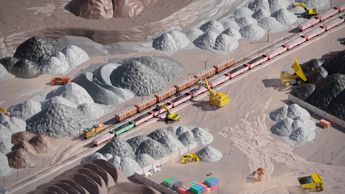 Mining Industry - Low Poly 3D Models Pack