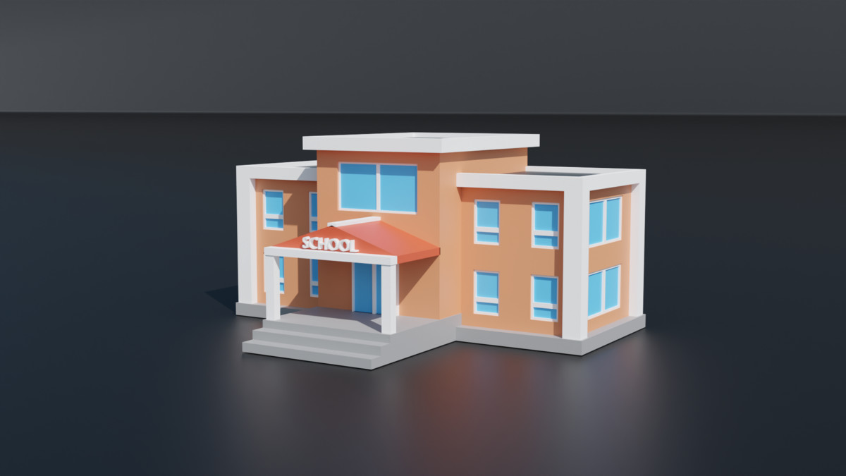STYLIZED CARTOON BUILDINGS