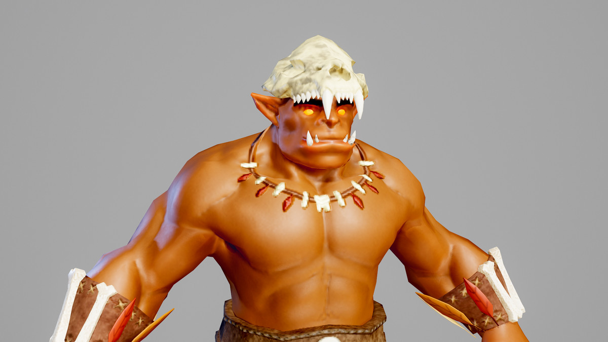 Orc shaman modular character