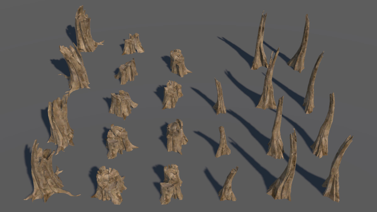 LowPoly Nature DeadTree