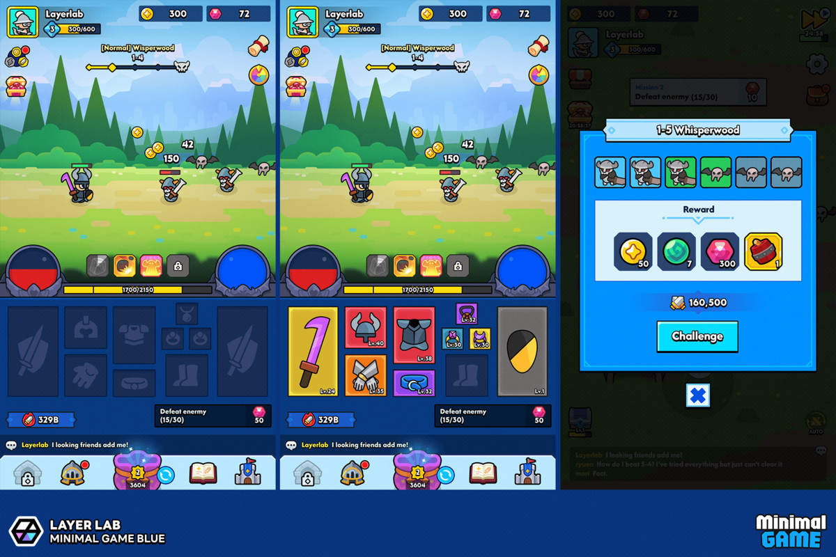 GUI Pro - Minimal Game Blue