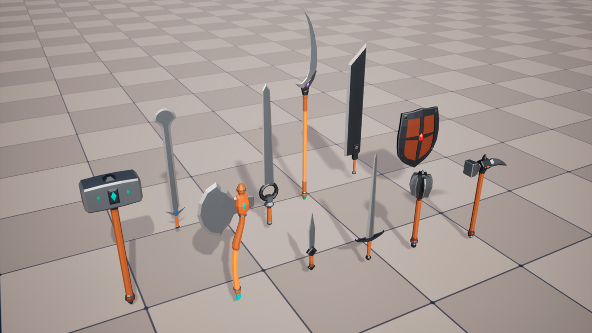 Simple LowPoly Melee Weapons Pack